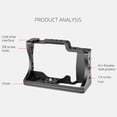 thumbnail image 2 of Andoer Camera Cage Aluminum Alloy with Cold Shoe Mount Compatible with Canon M50/ M50 II DSLR Camera, 2 of 7