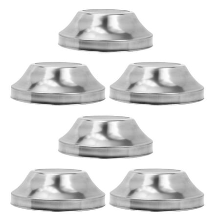 

6pcs Round Base Floor Flange Railing Post Holder Galvanized Stainless Steel Railing Column