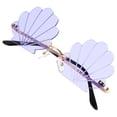 thumbnail image 4 of CIMAXIC 1 Pce Lunettes de Vue Design Conque Accessoire Photo Lunettes de Fête (Violet), 5.71"X5.12"X2.17 Pouces, 4 of 5