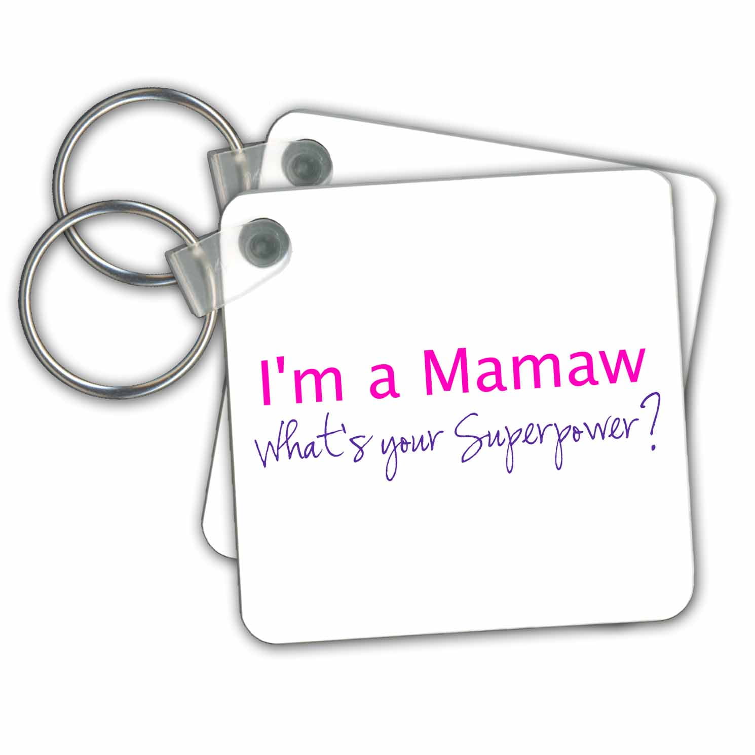3dRose Im a Mamaw. Whats your Superpower - hot pink ...