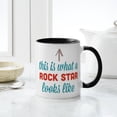 thumbnail image 4 of CafePress - Rock Star Looks Like Mug - 11 oz Ceramic Mug - Novelty Coffee Tea Cup, 4 of 4