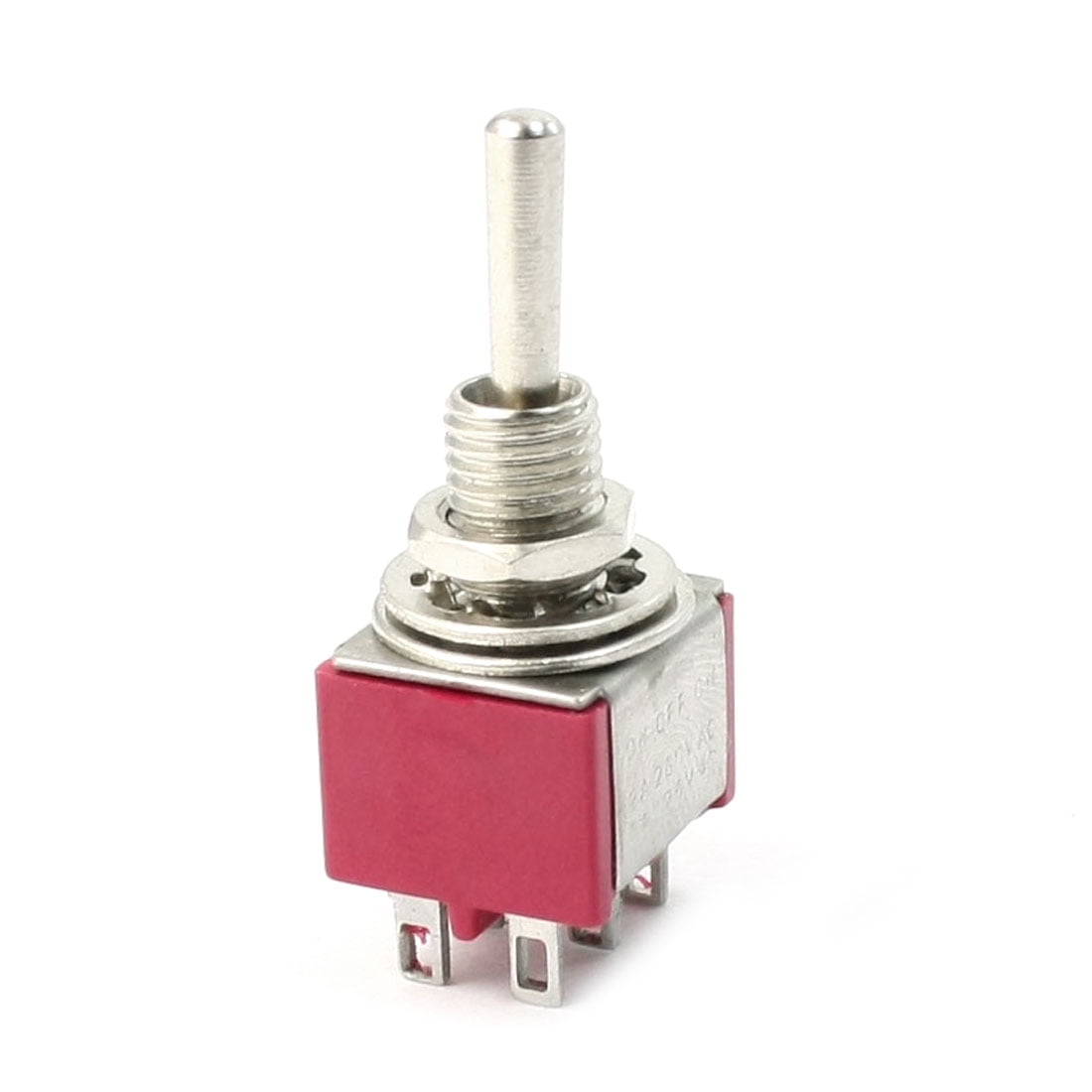 250VAC 2A 125VAC 5A Rocker Type DPDT 6 Pin Selflocking Toggle Switch