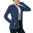 thumbnail image 1 of SHTXOZHI Veste Athlétique Légère pour Femmes Protection Solaire Fermeture Éclair Complète Manches Longues Chandails à Capuchon Randonnée Extérieur, 1 of 7