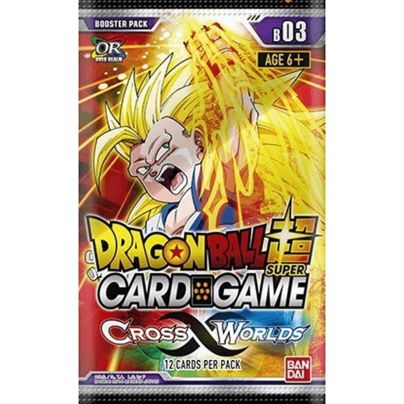 Dragon Ball Super Dragon Ball Trading Card Game Cross Worlds Series 3 Booster Pack