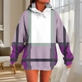 thumbnail image 2 of Womens Striped Hoodies Sweatshirts Pullover Fashion Y2K Long Sleeves Tops 2025 Casual Cute Fall Outfits, 2 of 5