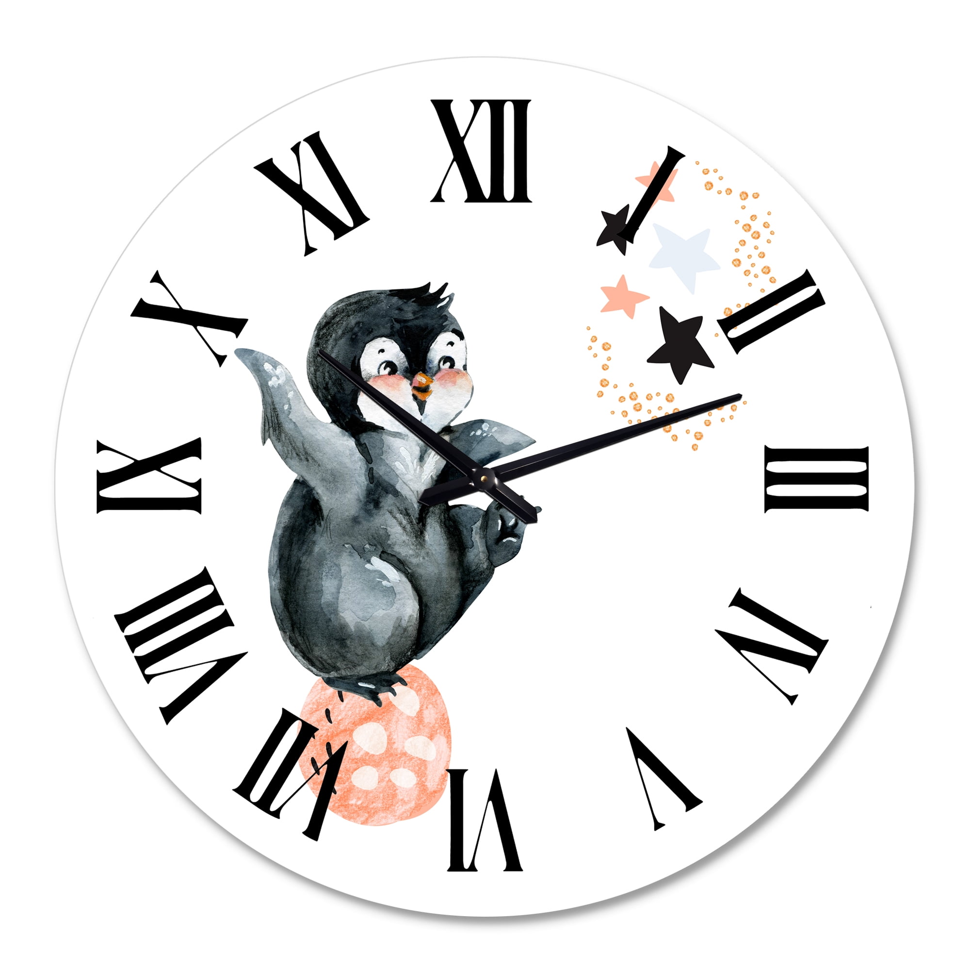 Designart 1 in Farmhouse Wall Clock