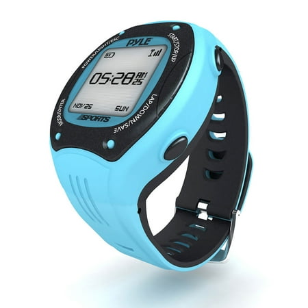 Pyle Sports Multi-Function LED Sports Training Watch with GPS Navigation with ANT+ and E-compass (Blue Color)