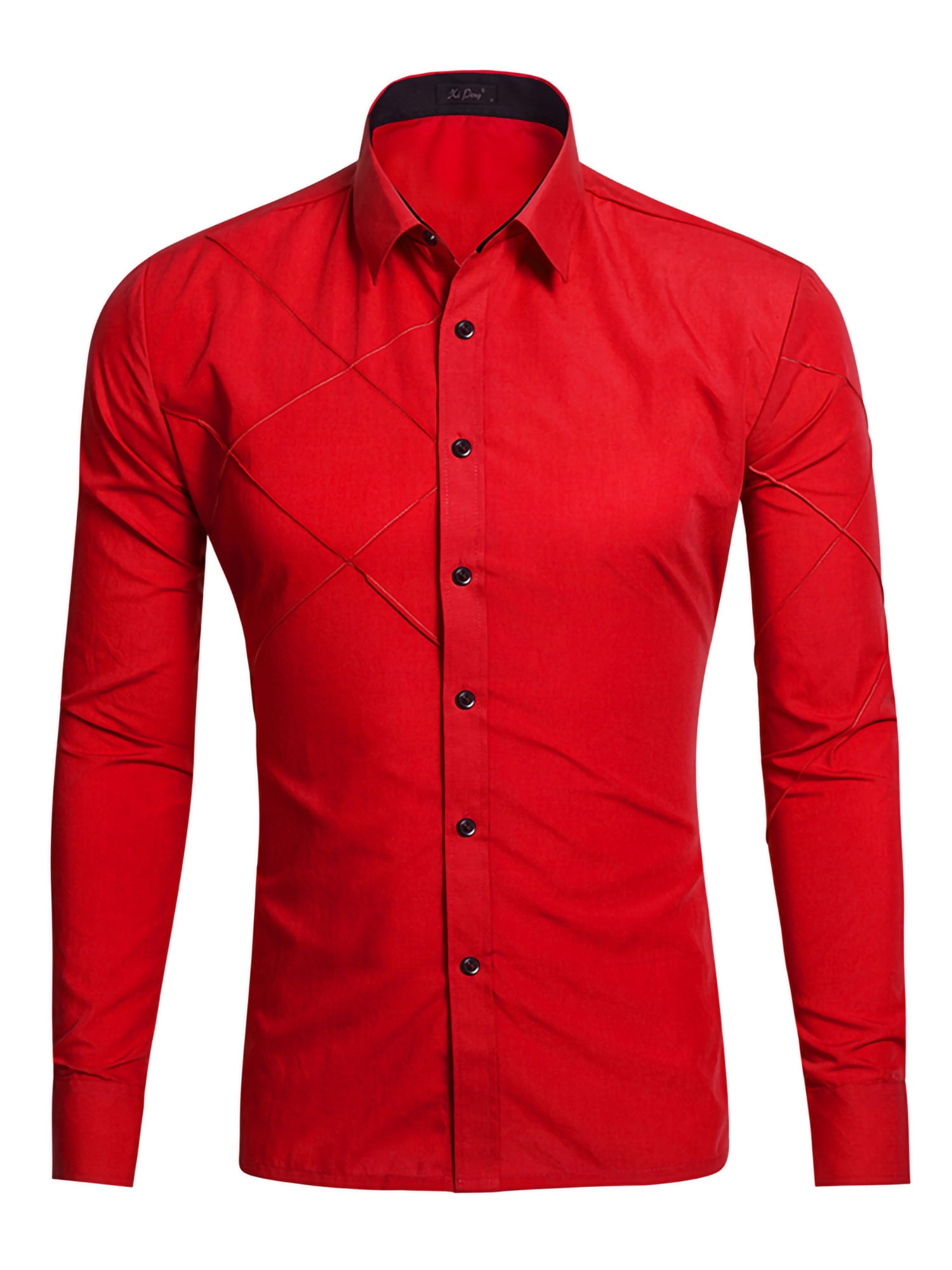 wine red mens dress shirt