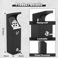 thumbnail image 5 of Commercial Wall Mounted  with Lock, Easy to Clean, Metal Garbage Can Trash Bin for Office, Pub, Factory, Club, Street, Garden, 5 of 7