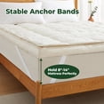 thumbnail image 2 of Puredown White Goose Feather Mattress Topper 3 Inch Organic Cotton Twin Queen King, 2 of 9