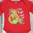 thumbnail image 4 of Inktastic My Pops Loves Me- Cute Sloth and Baby Boys or Girls Long Sleeve Baby Bodysuit, 4 of 5