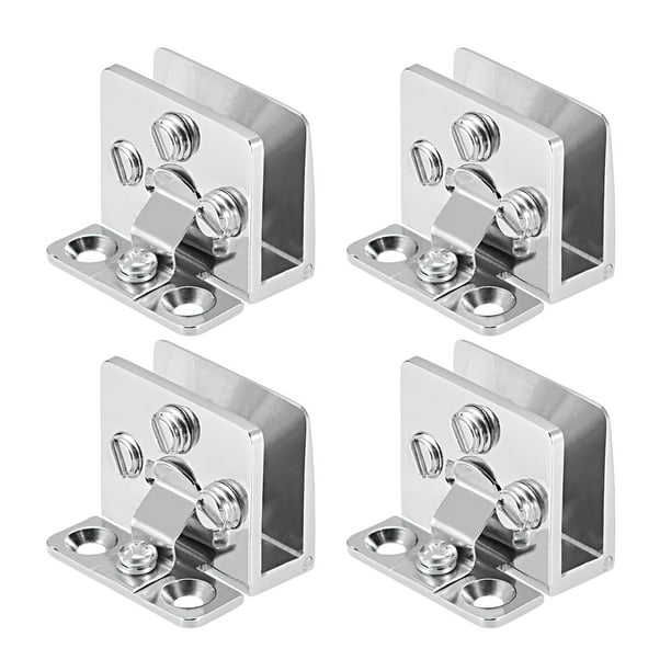 Bisagra de cristal abrazadera ajustable para la puerta de 5-8mm de grosor 4pcs