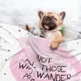 thumbnail image 3 of Naloa Not All Those Who Wander Are Lost Dog Blanket, 3 Sizes Cat Blanket for Indoor Cats Large Medium Small Dog Gifts-Large, 3 of 8