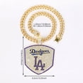 thumbnail image 2 of Dodgers 20-Inch Gem Chain Necklace - Los Angeles Fan Jewelry for Game Day & Gifts Gold, 2 of 2