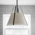 thumbnail image 5 of FUL-904-BK-Crystorama Lighting-Fulton - 3 Light Pendant-Black Finish, 5 of 14