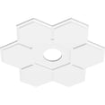 thumbnail image 2 of 28"OD x 5"ID x 9 3/4"C x 1"P Daisy Architectural Grade PVC Contemporary Ceiling Medallion, 2 of 11