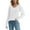 White, variant on EDFBUYKRS Chiffon Blouse Fall Women Lightweight Sunscreen Shirt Long Sleeve Block Xl