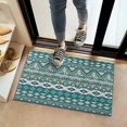 thumbnail image 2 of Teal Geometric Boho Pattern Door Rugs,Washable Non Slip Door Mats Indoor,Decorative Door Mats,Entry Mat Indoor for Entrance,Bedroom,Kitchen,Bathroom,16"x24", 2 of 6