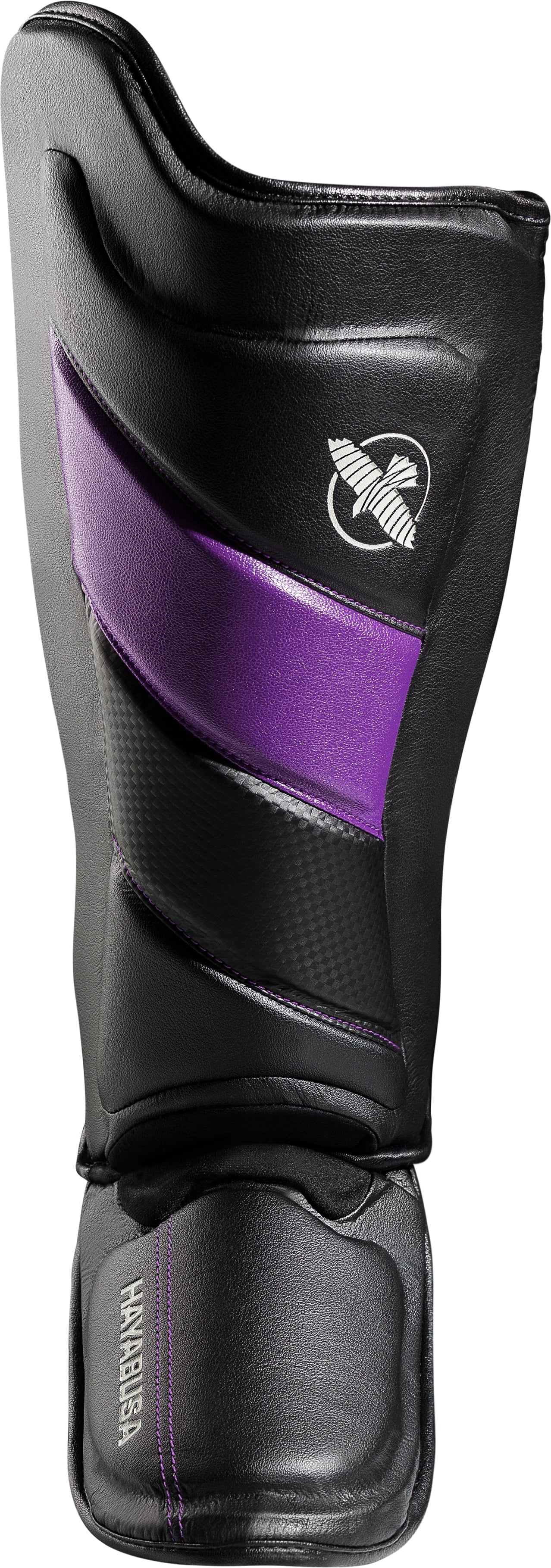 Hayabusa T3 Striking Shinguards, Black/Purple Medium