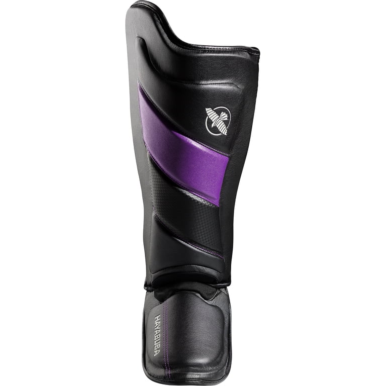 Free Shipping! Hayabusa T3 Striking Shin Guards Black Purple Adult