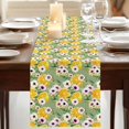 thumbnail image 3 of Table Runners 70 Inches Long Dress Scarves, Summer Lemon Farmhouse Coffee/Dining/Kitchen Table Decor, Holiday Table Runner, Watercolor Flowers Fruits Leaf Green 13x70 Inch, 3 of 9