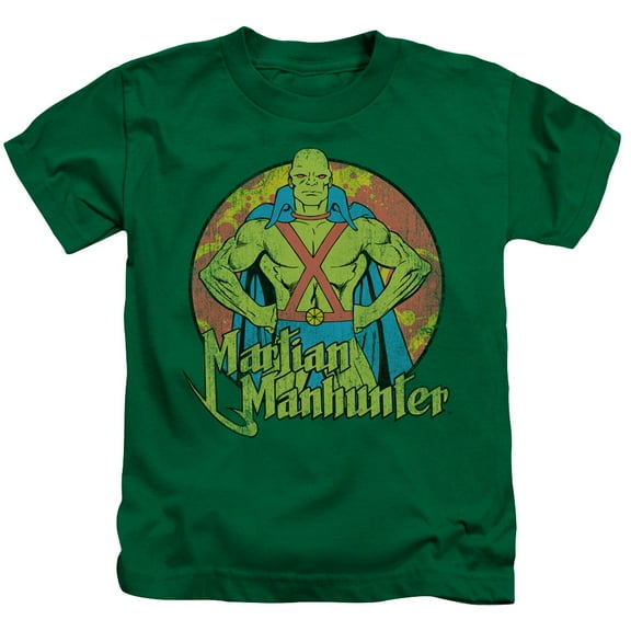 Dc - Martian Manhunter - Juvenile Short Sleeve Shirt - 4