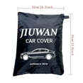 thumbnail image 5 of Car Cover Full Exterior Black Auto Cover Sunshade Dustproof Protection With Reflective strips Universal for Hatchback Sedan SUV, 5 of 5