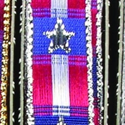 The Ribbon People Red and Blue Woven Wired Craft Ribbon 0.75" x 54 Yards