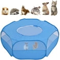 thumbnail image 1 of Parque infantil para animales pequeños, tienda de campaña con jaula para mascotas con cremallera para tienda de campaña portátil para interior y exterior, 1 of 5