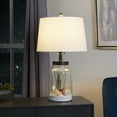 Mainstays Fillable Glass Jar Table Lamp Base, Black