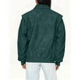 thumbnail image 6 of IROINNID Women's Faux Leather Jacket Long Sleeve Front Zip Pocket Biker Moto Jacket, 6 of 7