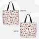 thumbnail image 2 of Fotbe Vintage Christmas Reindeer Bolsa Tote con Estampado para Mujer, Bolsos con Cremallera, Bolsa de Hombro Casual de Gran Capacidad con Bolsillos Internos, 2 of 7