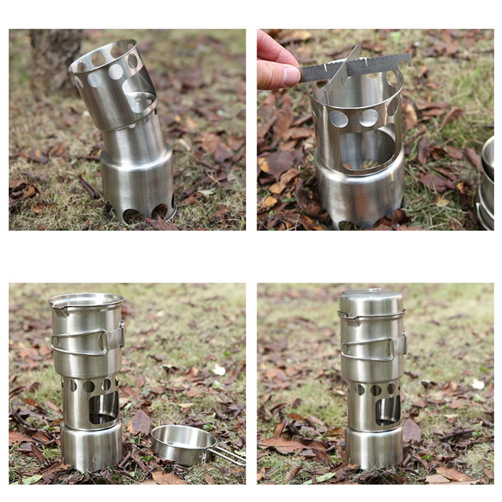 Portable Camping Folding Windproof Stove Outdoor Barbecue Cookware Hotplate
