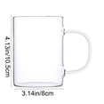 thumbnail image 2 of Eoozwa Glass Coffee Mugs, Ice coffee cups, Large Clear Tea Cups, Glass Mugs with Handles, Glass Cups for Latte, Cappuccino, and Tea, 2 of 6