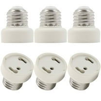 6 Pack E26/E27 to GU24 Adapter, E26/E27 Edison Screw to GU24 Bayonet Base Socket Adapter Converter