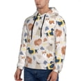 thumbnail image 2 of KLL Dogs Print Mens Hoodie Long Sleeve Casual Pullover Hooded Sweatshirt Fashion Drawstring Hoodies with Pocket-XX-Large, 2 of 6