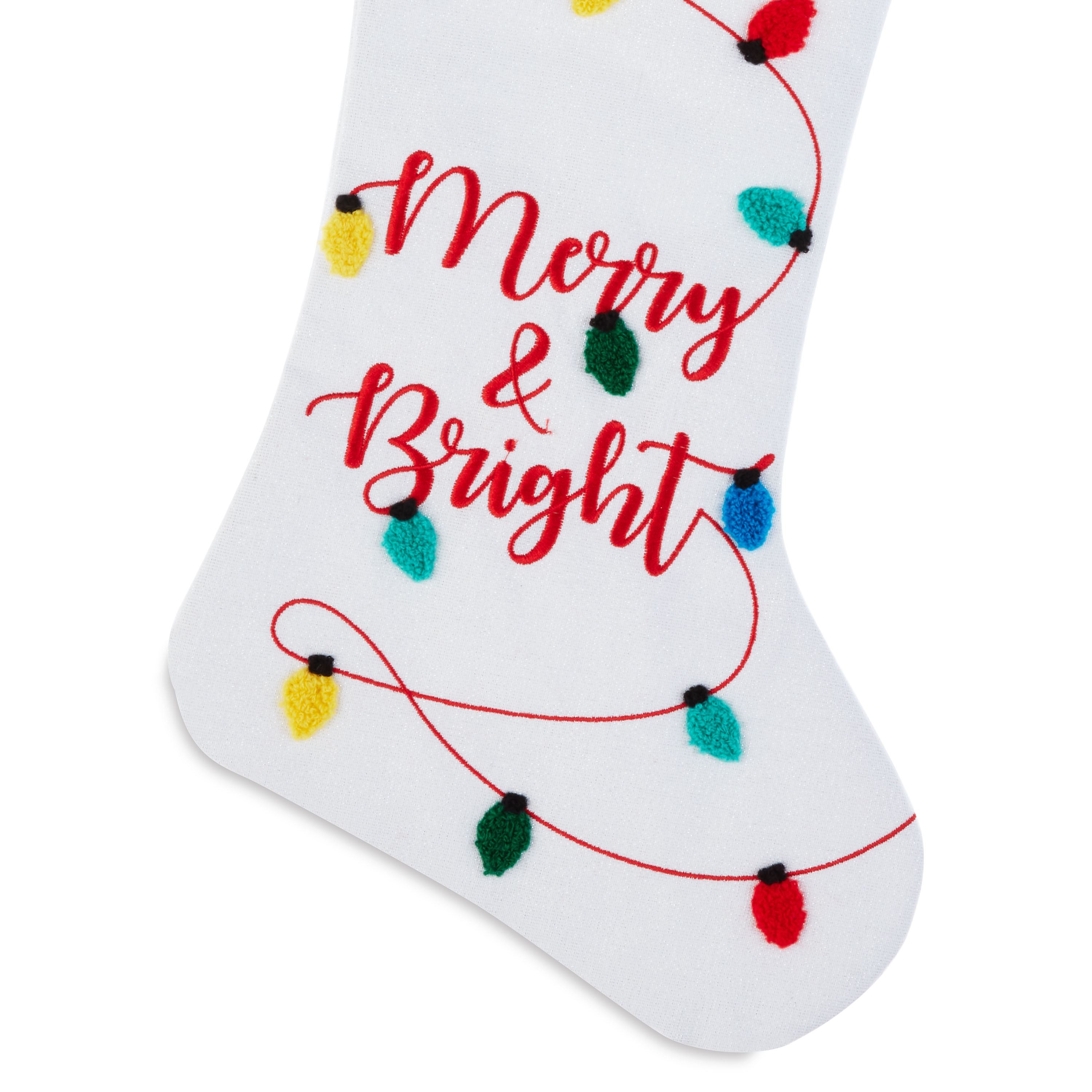 Holiday Time 2pack 20inch Light Chain Christmas Stocking, Red and White - image 4 of 6