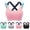 Pink, variant on PUMISAS Sports Bras For Women Wirefree Workout Splice Color Supportive Top Everyday Comfortable Yoga Running Outdoor Wrap Chest Bras