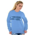 thumbnail image 4 of Unicorns Are Lame Said Nobody Ever Women Plus Size Crewneck Sweatshirt Brisco Brands 5X, 4 of 5
