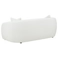 thumbnail image 4 of Benjara 90 Inch Modern Contour Sofa, Tight Back Upholstery, 2 Pillows, White Boucle, 4 of 5
