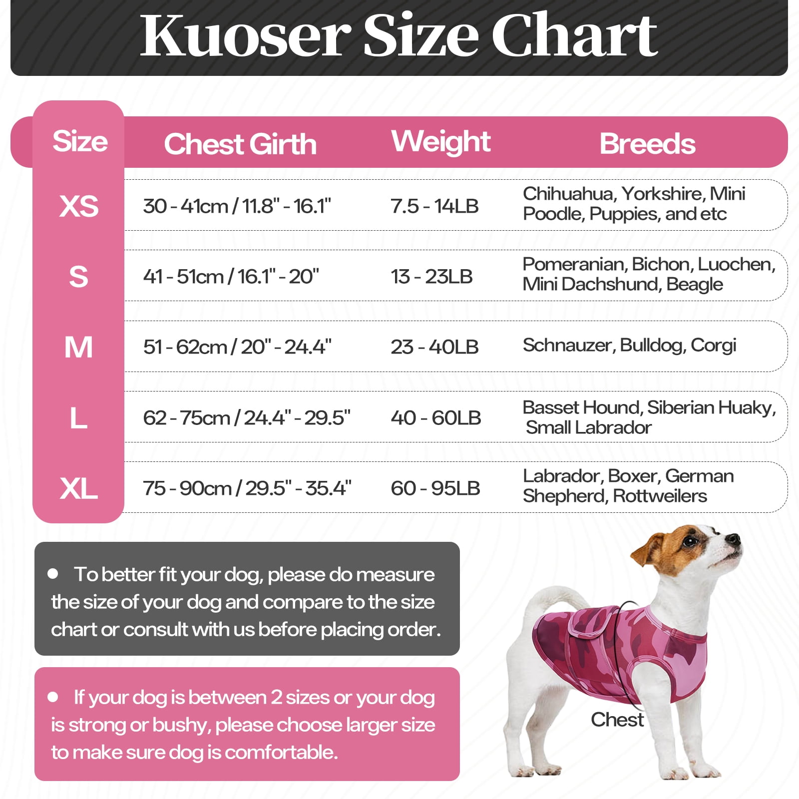 Kuoser Dog Anxiety Vest, Soft and Reflective Calming Shirt for Dogs, Breathable Pet Anxiety Jacket Wrap for Fireworks, Thunderstorms, Separation, Travel, Camouflage, Small