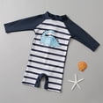 thumbnail image 5 of Shadoumai Boys Two Piece Rash Guard Swim Set Toddler Kids Long Sleeve Bathing Suit Swimwear Shirt with Trunks Quick Dry 5-12Y,Kids Swimsuits Boys 8-10,Kids Swimsuits Boys, 5 of 7