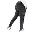thumbnail image 2 of Jogger cargo de gabardina stretch John Silver Corte skinny y estampado de camuflaje gris, 2 of 2