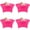Fuchsia-6 FT (72 in), variant on Round Spandex Tablecloth Black 5 FT (60 in) For Wedding Banquet Birthday Party