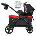 thumbnail image 4 of Baby Trend Tour 2-in-1 Stroller Wagon - Mars Red - Red, 4 of 19