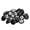 Black, variant on 40 Pcs Smooth Satin Covered Buttons for DIY Bridal Gowns Suits Shirts Decor Button Sewing Accessories