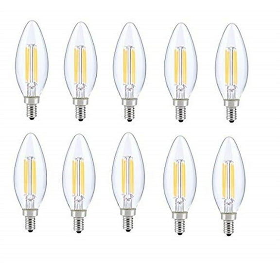 Elegant Furniture LED E12 CANDELABRA, BLUNT TIP, 5000K, 300?, CRI80, ES, UL, 6W, 40W EQUIVALENT, 15000HRS, LM480, DIMMABLE, 2 YEARS WARRANTY, INPUT VOLTAGE 120V