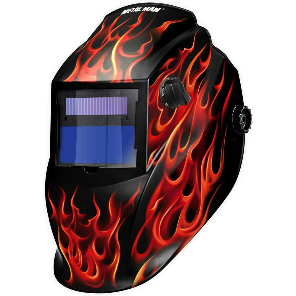 Metal Man Variable Shade 913 Plus Grind Auto Darkening Welding Helmet Real Flame ARF8550SGC