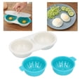 thumbnail image 3 of Microwave Egg Poacher  Double Cup Egg Boiler Cookware Kitchen Cooking Tools, 3 of 8