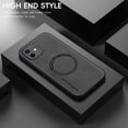 thumbnail image 2 of Mantto for iPhone 12 Case Compatible with MagSafe Charging, Vegan PU Leather Slim Classic Luxury Elegant Thin Drop Protection Protective Cover for iPhone 12, Gray, 2 of 9